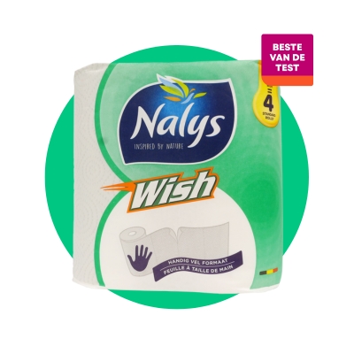 NALYS WISH Keukenrol met 2 lagen is Beste van de test van Testaankoop in 2025